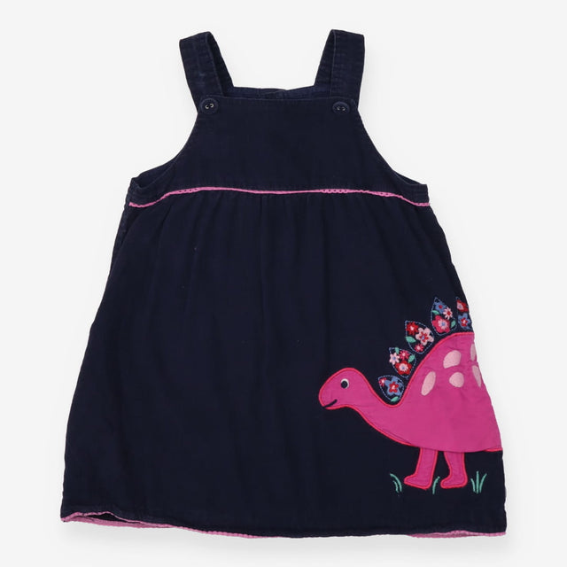 Navy Stegosaurus Pinafore 