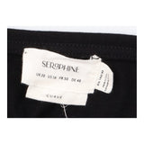 Midi Dress Black Layered Bodice Stretch Maternity