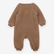 Brown Fleece One Piece with Teddy Face