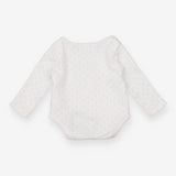Bodysuit white grey spot LS