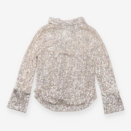 Shirt Gold Sequin Long Sleeve