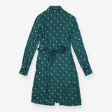 Dress green with polka dot