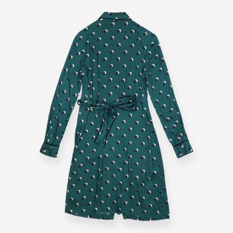 Dress green with polka dot