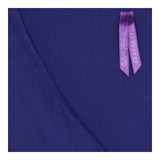 Maternity Dress Blue Wrap Front Tie Waist