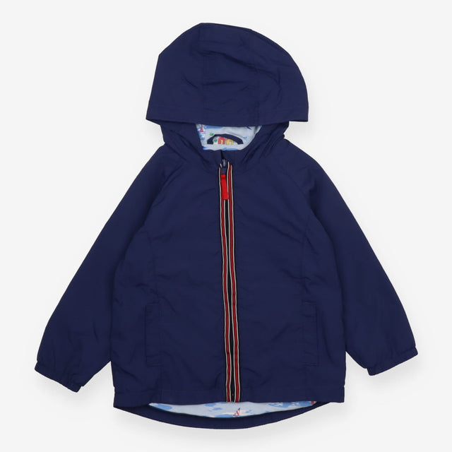Raincoat Navy Seascape Lined