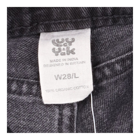 Carter Washed Black Wide-Leg Jeans