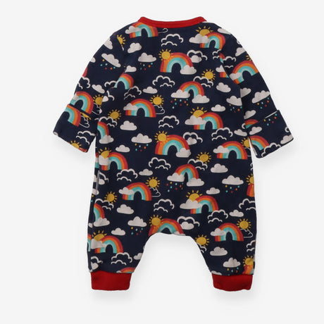 Sleepsuit rainbow sun and cloud navy