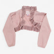 Cardigan pink sequin frill