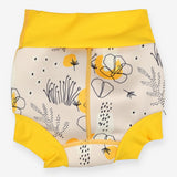 Swim nappy yellow flowers