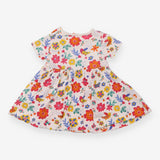 White Dress with Birds and Flowers