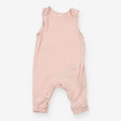 Dungarees ribbed pink jersey