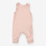 Dungarees ribbed pink jersey