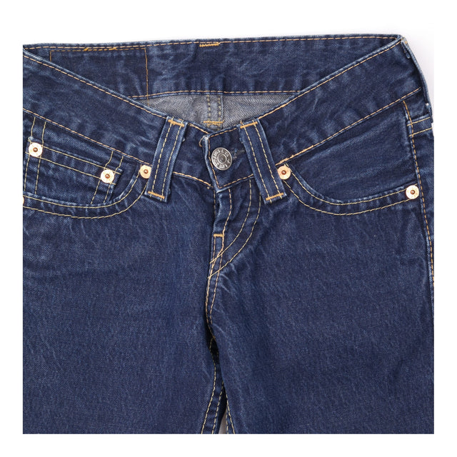 Jeans Dark Blue 921 Low Rise Straight Leg Cotton