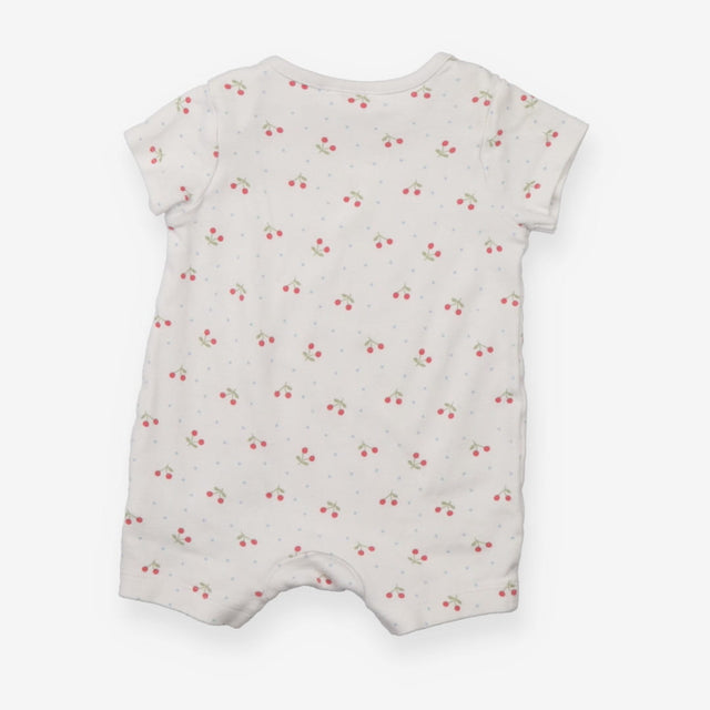 Rompers White with Cherries