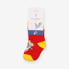 Socks peter rabbit red and yellow