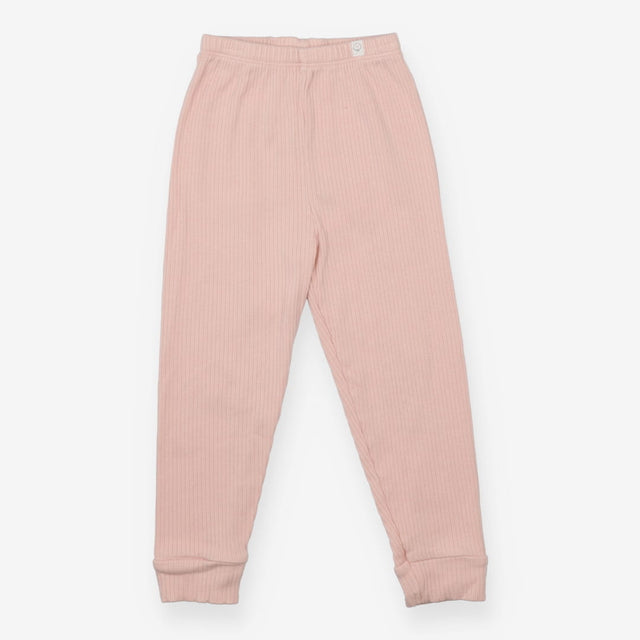 Baby Pink Ribbed Leggings