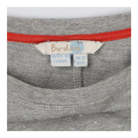 Grey Spotted Sweatshirt Dress – Casual Soft Jersey