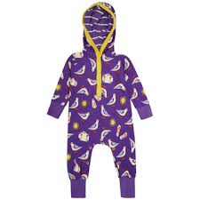 Hooded Playsuit Romper Seagulls