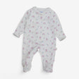 Sleepsuit White with Pink Bunnies
