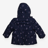 Puffer Coat Navy with Unicorns