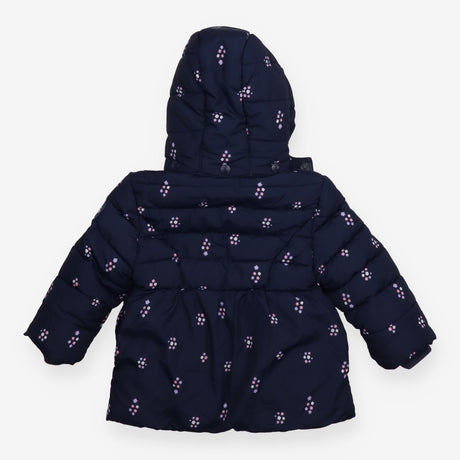 Puffer Coat Navy with Unicorns