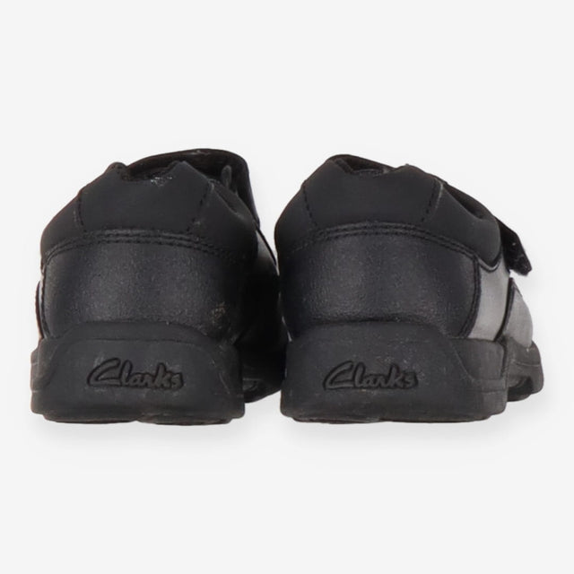 Black School Shoes Velcro Strap