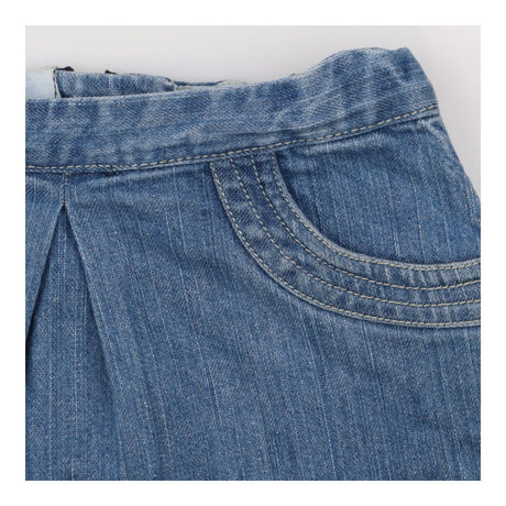 Denim skirt with pockets
