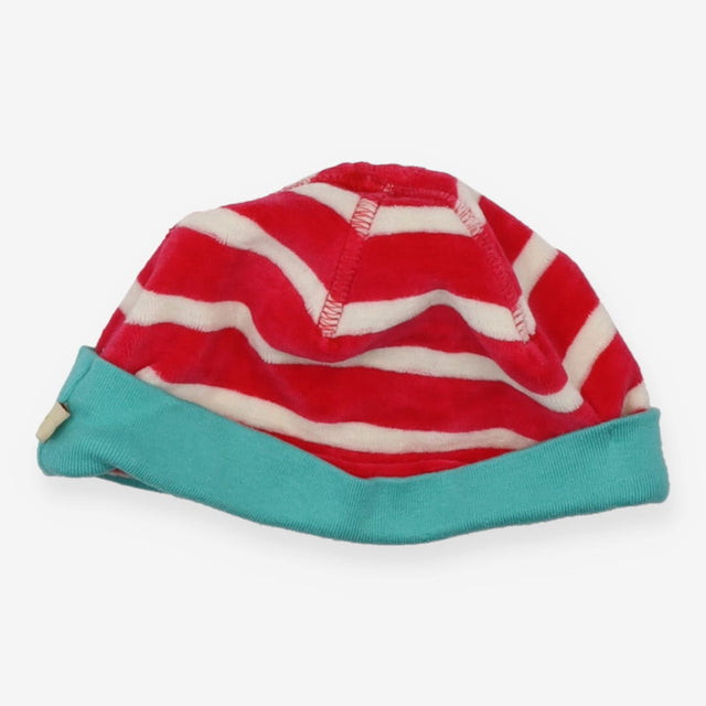 Stripe velour hat with mouse