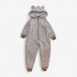 Brown Bear Fleece Onesie