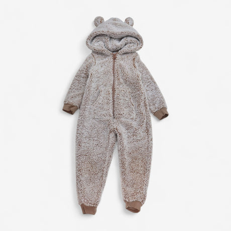 Brown Bear Fleece Onesie
