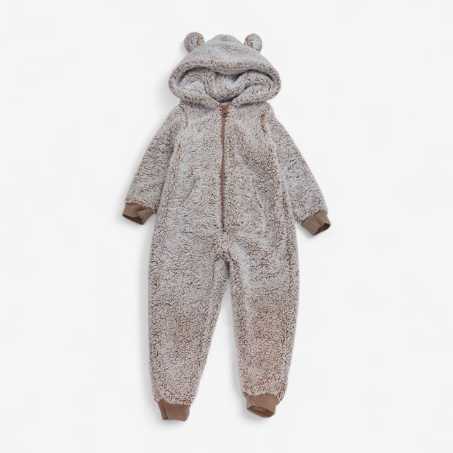 Brown Bear Fleece Onesie