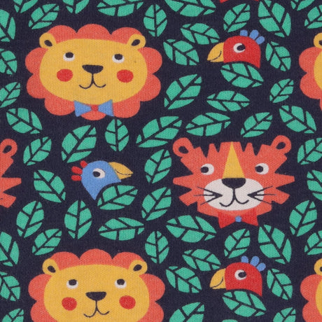 Dungarees jersey navy lion tiger heads leaves