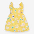 Sundress yellow large flowers lined