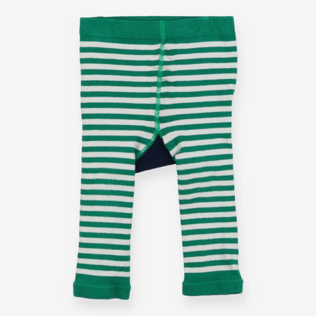 Knit leggings striped green Christmas pudding