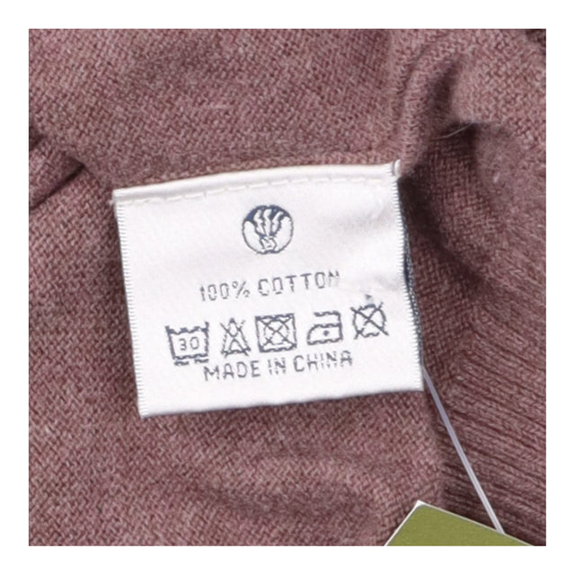 Cardigan Brown Fine Knit Scoop Neck Button Down
