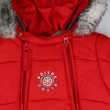 Poivre Blank red snowsuit with booties