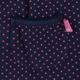 Navy Polka Dot Dress