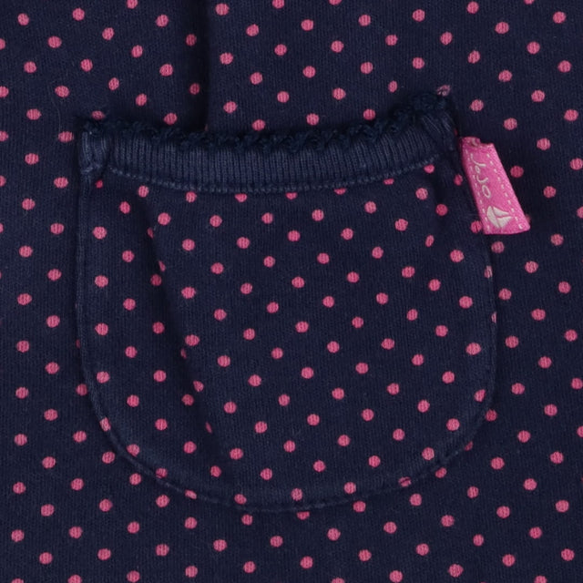 Navy Polka Dot Dress