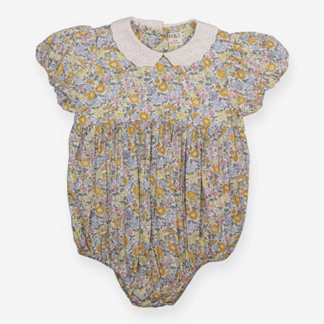 Romper floral collared