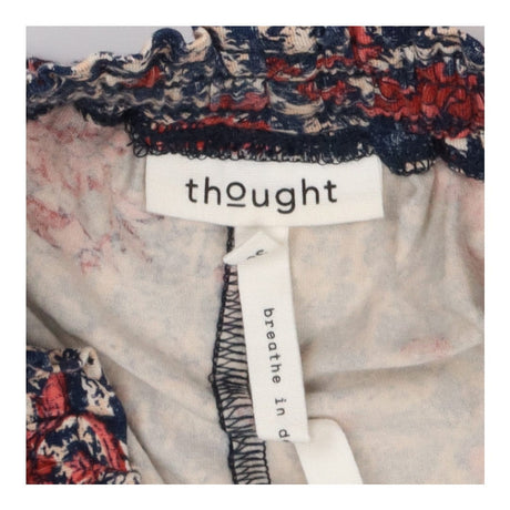 Floral Print Pull-On Woven Shorts Pink Navy