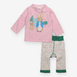Top and Knit Leggings Pink Peter Rabbit