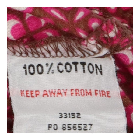 Dress pink and brown 60s print