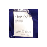 Dress Royal Blue V-Neck 3/4 Sleeve Wrap Tie Waist 