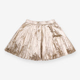 Skirt gold pleated