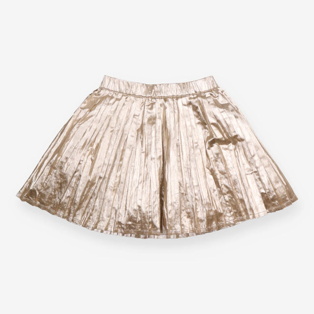 Skirt gold pleated