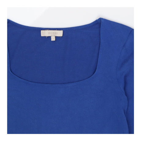 Hobbs Square Neck Long Sleeve Top - blue