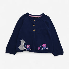 Cardigan navy Grey fox