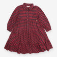 Angel and Rocket Tiered Collared Shirt Dress Burgu