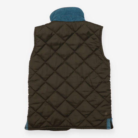 Gilet Dark Green with Cord Collar