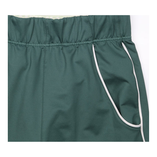 Joggers Green Contrast Piping Tapered Leg Elastica